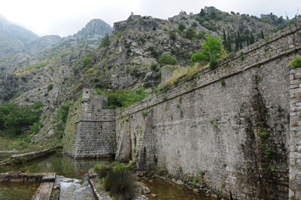 Cattaro, le mura a nord.