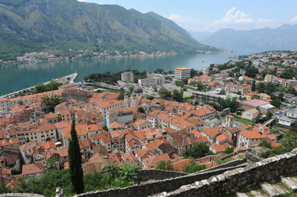 Cattaro, vista del golfo.