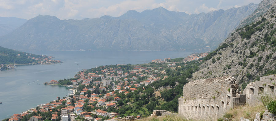 Cattaro, veduta della baia.