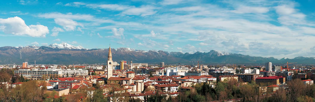 Pordenone veduta aerea