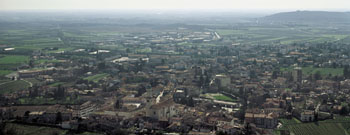 A view of Cormòns from Mount Quarin