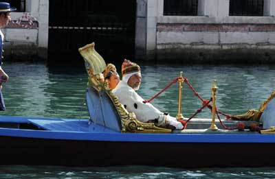 Il "Gondolone" detto la "Dogaressa". Sono trasportati il Doge e la Regina Cornaro di Cipro.