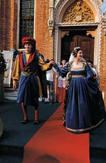 Il Conte Anonio Thiene e la contessa Ginevra Porto, sposi nel 1492.